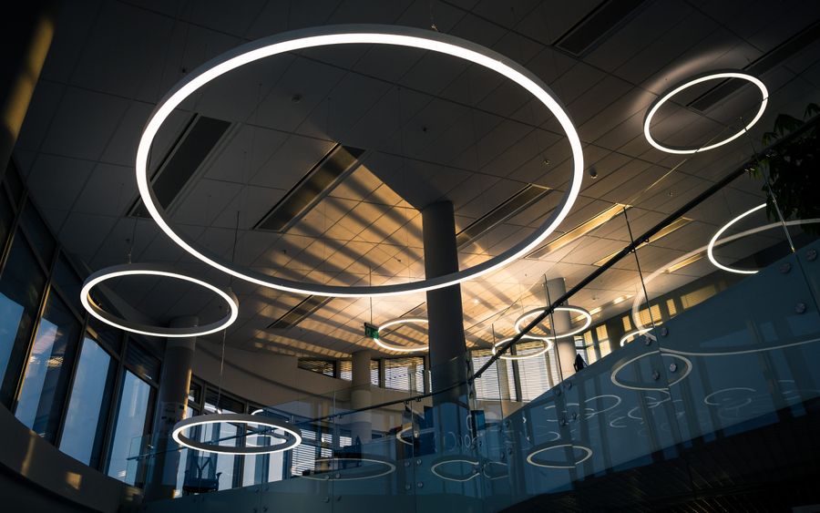 LED recessed downlight fixture, product shot
