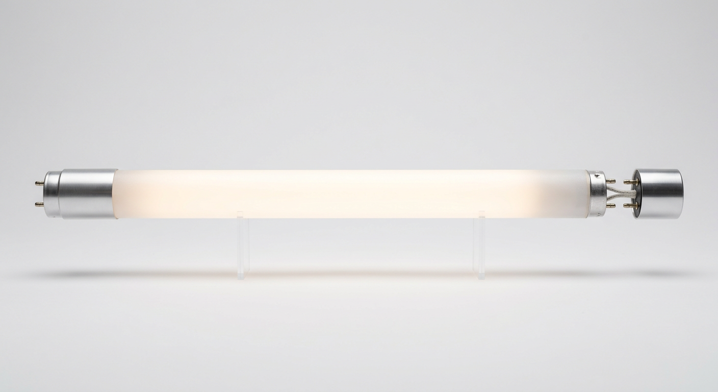 Odessa LED Solutions Type A+B hybrid T8 LED tube on a plain background